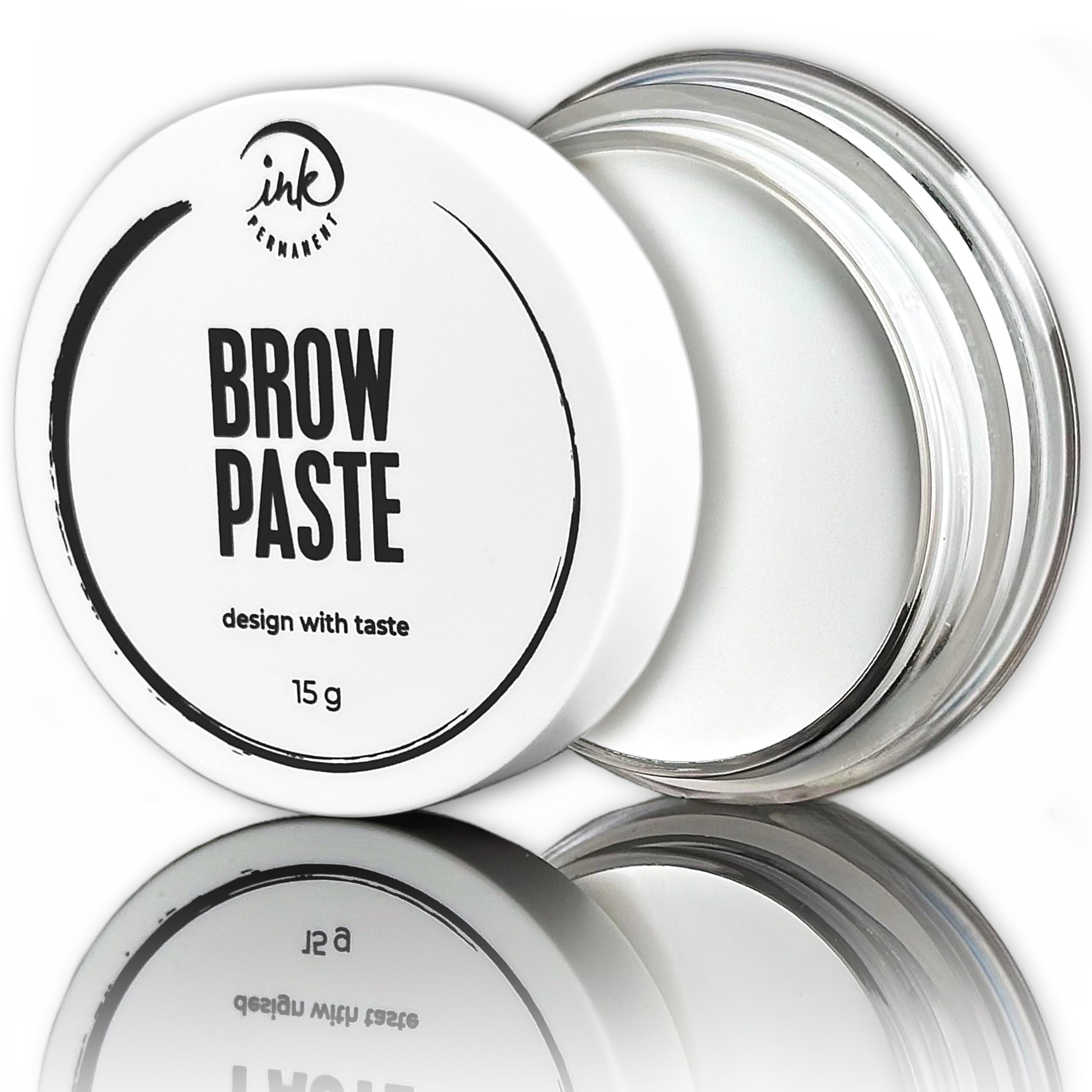Eyebrow White Mapping Brow Paste [Large 15g Bottle] EyeBrow Mapping Paste, Brow Contour Paste for Microblading Supplies, PMU Supplies, Eyebrows design, draw or sketch the shape