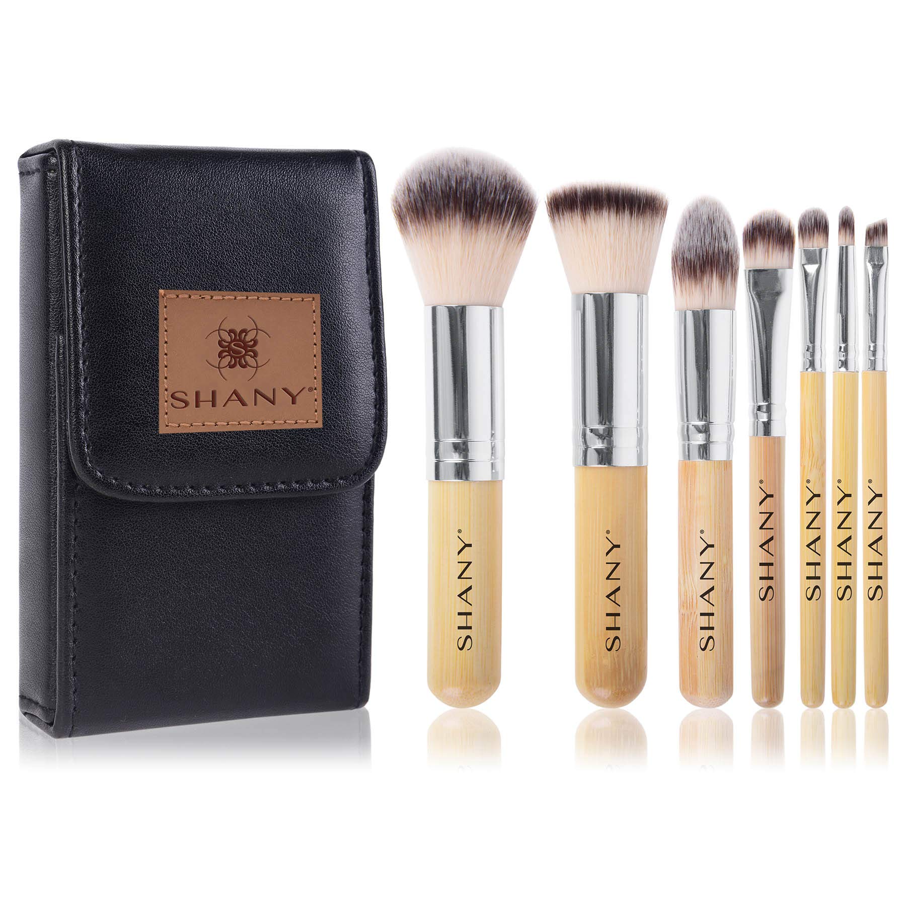 SHANY I love Bamboo - 7pc Petite Pro Bamboo Makeup brush set with Carrying Case