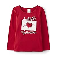 Gymboree Girls' and Toddler Embroided Graphic Long Sleeve T-Shirts