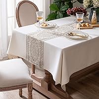Rectangle Tablecloth 60x120 inch Table Cloth Linen Wrinkle Free Tablecloths Kitchen Dining Table Cover Tables Farmhouse Holiday Camping