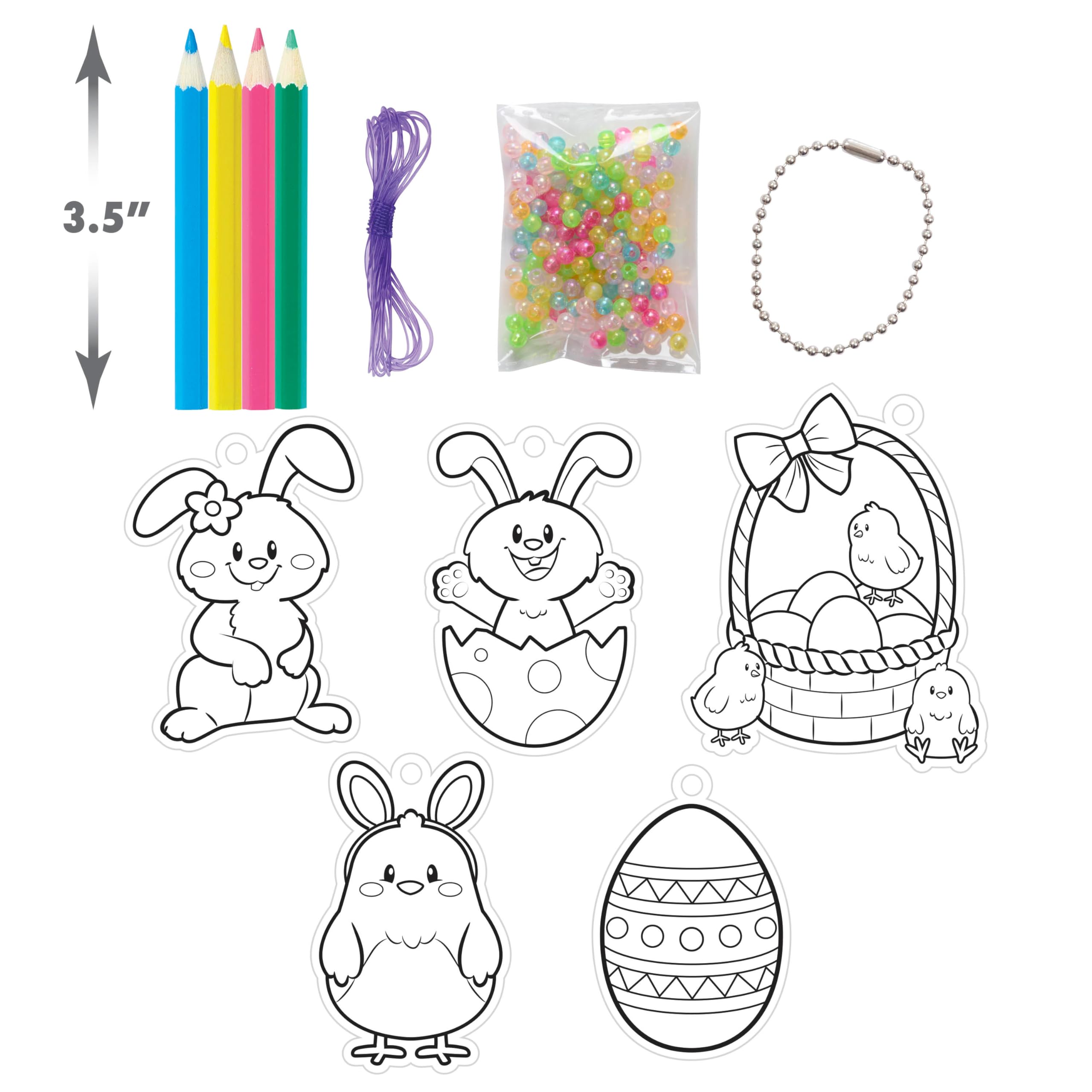 Just Play Shrinky Dinks Easter Kit, 12-Pieces, Kids Art and Craft Activity Set, Kids Toys for Ages 5 Up