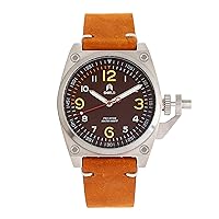 Shield Pascal Leather-Band Men's Diver Watch