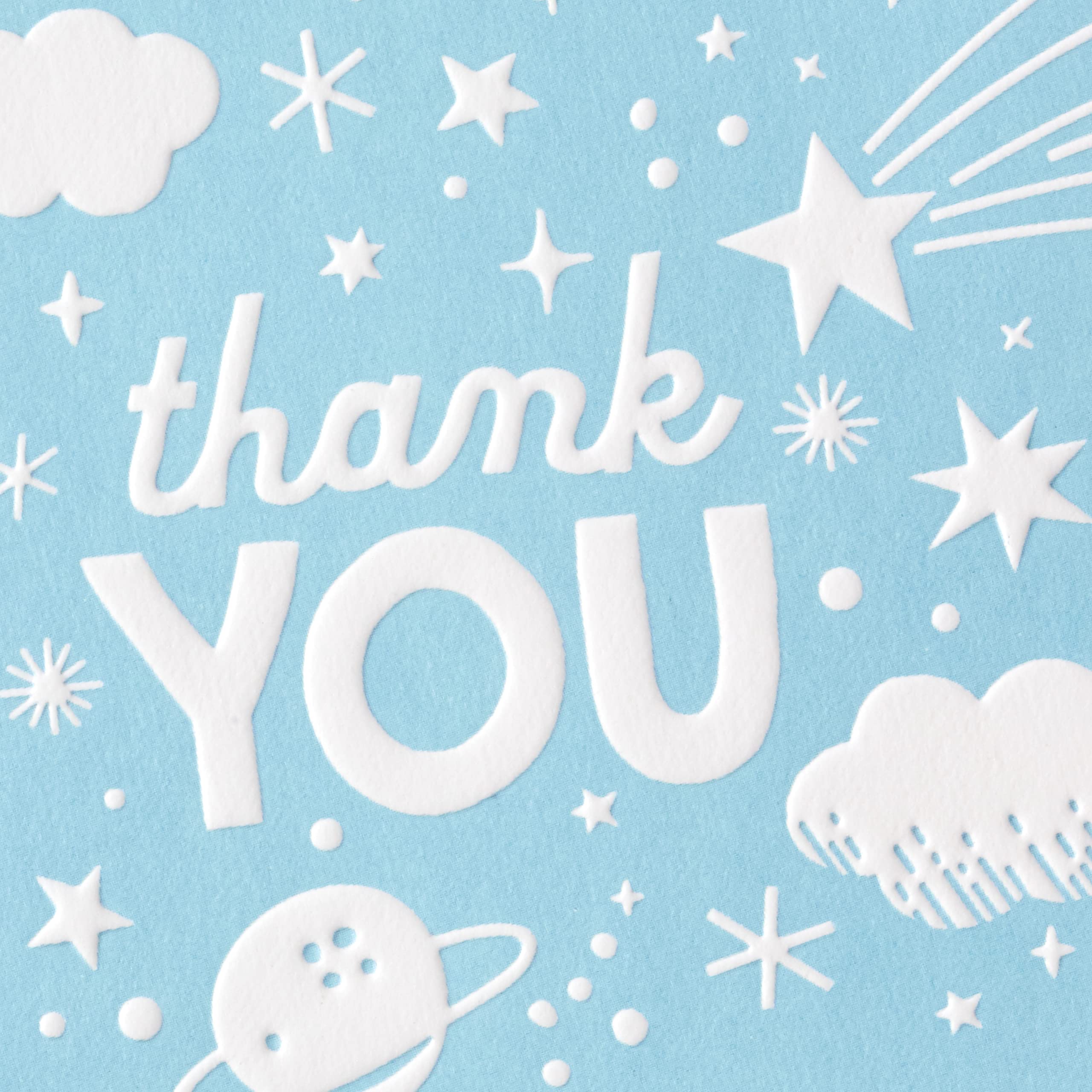 Hallmark Pack of Baby Shower Thank You Cards, Outer Space (20 Thank You Notes and Envelopes)