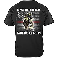 Firefighter T Shirt Firefighter |Stand for The Flag Kneel for The Fallen FF2359