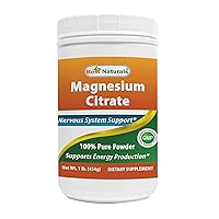Best Naturals Magnesium Citrate Powder 1 Pound (1 LB (Pack of 1))