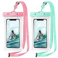 CACOE [Floatable] Floating Universal Waterproof Phone case 2 Pack-Up to 7.0