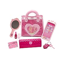 Simba Toys: My First Purse Set, Pink, Detailed Pretend Accessories Includes, Cell Phone, Mirror, Plastic, Keys, Toy Lipstick and Wallet, For Ages 3 and up