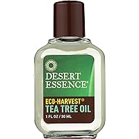 Eco-Harvest Tea Tree Oil, 1 fl oz - Gluten Free, Vegan, Non-GMO - Steam-Distilled Pure Essential Oil with Inherent Cleansing Properties