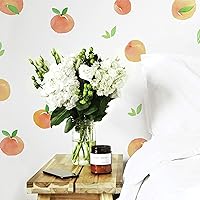 RoomMates RMK4583SCS Sweet Peaches Peel and Stick Wall Decals, Peach, Orange, Yellow, Green