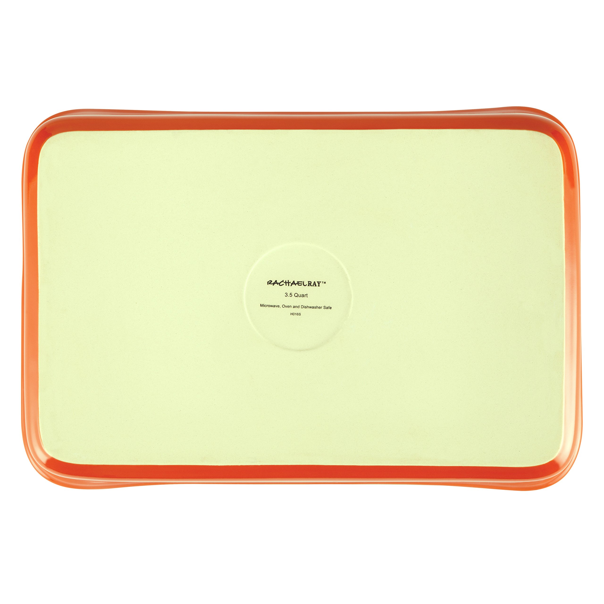 Rachael Ray Stoneware 2-Quart Square Baker, Orange