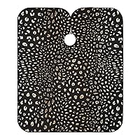 ALAZA Realistic Leopard Cheetah Print Animal Waterproof Barber Cape for Men Women Beard Shaving Bib Apron Professional Hair Cutting Cloth, 65 x 55 inch