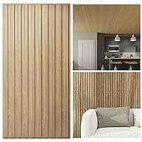 Art3d 12 Pack 2ft x 4ft Drop Ceiling Tiles in Walnut, Slat Design 3D Wall Panels for Interior Wall Decor 24in x 48in