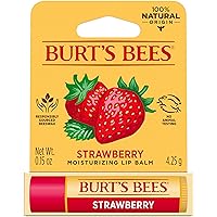 Burt's Bees Moisturizing Lip Balm, Strawberry, 0.15 Ounce