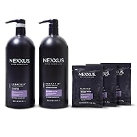 Keraphix Shampoo and Conditioner and 3 Hair Repair Masks Treatment System (5 Pack) , Damaged Hair Treatment 33.8 oz, 2 Count & 1.5 oz, 3 Count