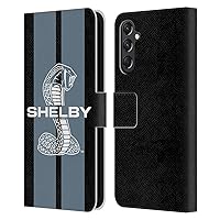 Head Case Designs Officially Licensed Shelby Gray Car Graphics Leather Book Wallet Case Cover Compatible with Samsung Galaxy A24 4G / Galaxy M34 5G