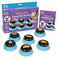 Hunger For Words Talking Pet Essential Words - 6 Piece Set Pre-Recorded Speech Buttons for Dogs, Dog Buttons for Communication