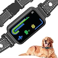 True Smart AI Bark Collar - Advanced Anti-Barking Solution with Precision Barking Recognition | Dog bark Collar with Recordable Dog owner's Voice Commands | Safe Shock & Non-Shock | IP67 Waterproof