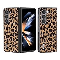 Protective Case Case Compatible with Samsung Galaxy Z Fold 5 5G,Leopard Spots Slim Thin Hard PC Shock Absorption Full Protective Rugged Cove Compatible with Galaxy Z Fold 5 5G Case Shell Cover (Color