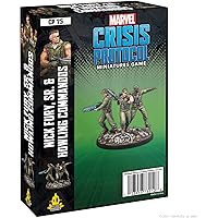 Marvel Crisis Protocol Nick Fury, Sr. & Howling Commandos Character Pack | Miniatures Battle Game Strategy for Adults Ages 14+ 2 Players Avg. Playtime 90 Mins by Atomic Mass Games