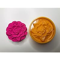 Vinh Truong 200g Moon Cake Mold Lotus Flower Nonstick Pastry Sticky rice mold Bath Bombs (Lotus- 02)