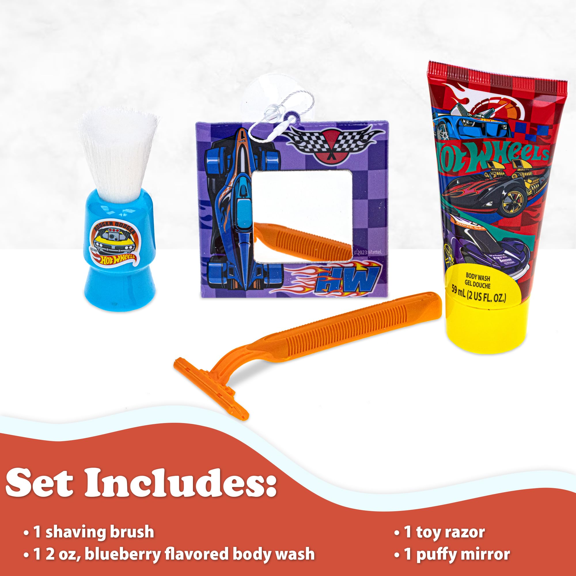 Hot Wheels- My First Shaving and Grooming Pretend Play Kit Safe for Kids, Boys Ages 3+