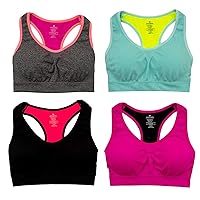 Alyce Ives Intimates Womens Sports Bra, Pack of 4