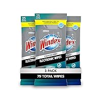 Electronics Wipes, Pre-Moistened Screen Wipes Clean and Provide a Streak-Free Shine, 25 Count, Pack of 3