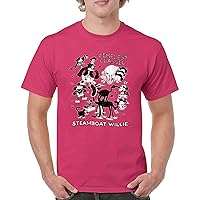 Steamboat Willie Timeless Classic T-Shirt Retro 1928 Cartoon Vintage Mouse Steam Boat Family Vacation Men's Tee