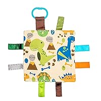 Baby Sensory Crinkle & Teething Square Lovey Toy with Closed Ribbon Tags for Increased Stimulation: 8