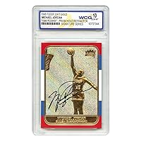 1998 Michael Jordan Fleer '86 Rookie Signature Series 23KT Gold Card Prism Holo Refractor - Graded Gem-Mint 10
