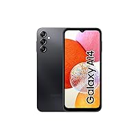 Samsung Galaxy A14 (SM-A145P/DS) Dual SIM,64GB + 4GB, Factory Unlocked GSM, International Version (Fast Car Charger Bundle) - No Warranty - (Black)
