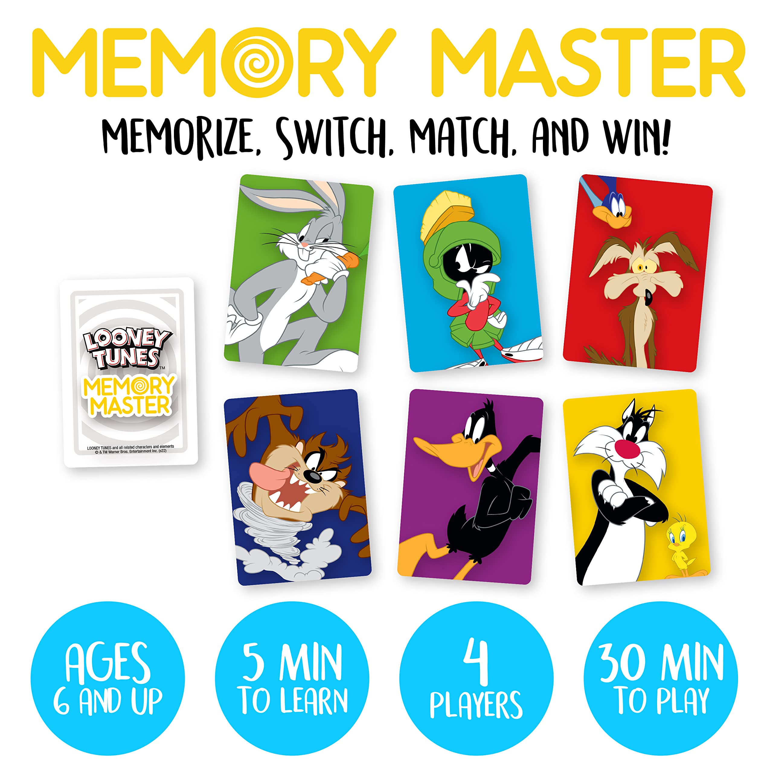 AQUARIUS - Looney Tunes Memory Master Card Game
