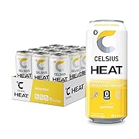 CELSIUS HEAT Performance Energy Drink, Jackfruit, 192 Fl Oz (Pack of 12)
