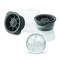 Tovolo Baseball Ice Molds (Set of 2) - Slow-Melting, Leak-Free, Reusable, & BPA-Free Craft Ice Molds for Game Day/Great for Whiskey, Cocktails, Coffee, Soda, Fun Drinks, and Gifts