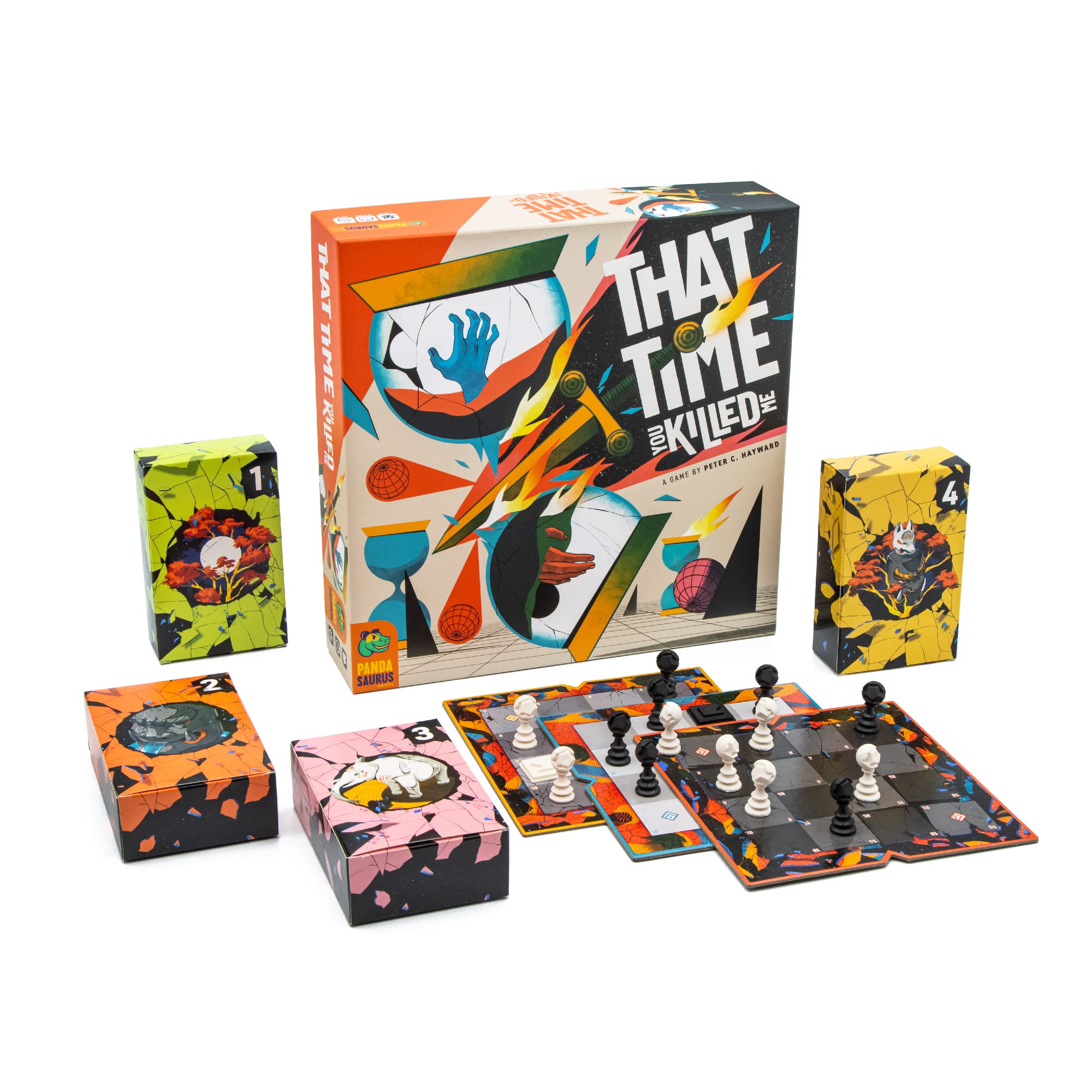 That Time You Killed Me: Pandasaurus Games - Board Games Like Chess - Adult Games for Game Night - Strategy Games for Adults & Teens - 15-30 Mins, 2 Players, Ages 14+ , Orange