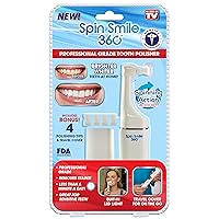 Spark Innovators Spin Smile 360 - Professional Grade Tooth Polisher & Whitener - As Seen on TV