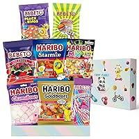 Carian's Bistro Gummy Fruit Candy Variety Pack, Bulk Candy Individually Wrapped, Gummy Candy Variety Pack, Party Favor Candy, Assorted Gummy Candy, Mixed Gummies Fruit Snacks for Kids&Adults(8 Packs)
