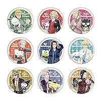 TV Anime Tokyo Revengers x Sanrio Characters 02 Illustration Hologram Can Badge [2.6 inches (65 mm)] Box of 9