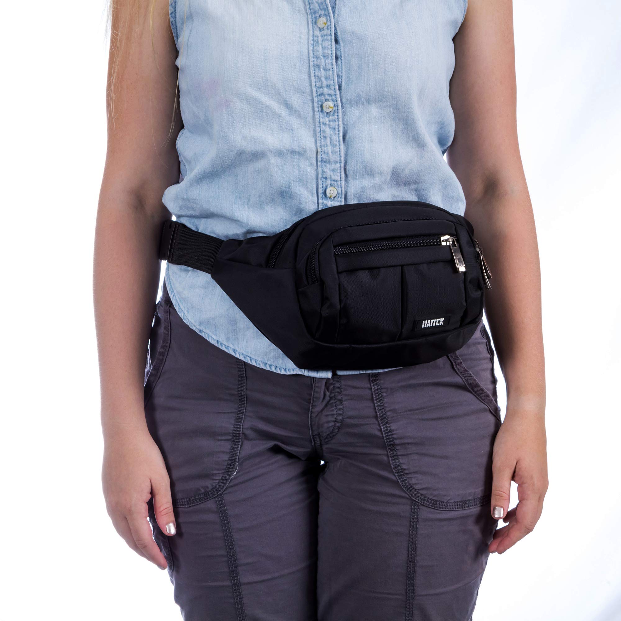 HAITEK Waist Bag for Men and Women–Light, Comfortable and Adjustable Fanny Pack