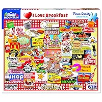 White Mountain Puzzles I Love Breakfast - 1000 Piece Jigsaw Puzzle