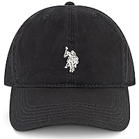 Small Polo Pony Logo Baseball Hat, 100% Cotton, Adjustable Cap