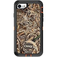 OtterBox DEFENDER SERIES Case for iPhone SE (3rd and 2nd gen) and iPhone 8/7 - Retail Packaging - (BLAZE ORANGE/BLACK/MAX 5 CAMO)