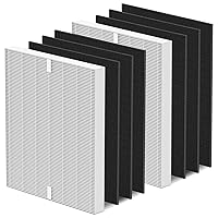 2-Pack Airmega AP-1512HH Filter Replacement for Coway Airmega AP-1512HH and 200M Air Purifiers, 2 True HEPA and 6 Carbon Pre-Filters, Compared to Part # 3304899