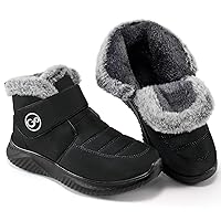 Women Snow Boots Waterproof: Fur Lined Warm Winter Boots for Women- Comfortable Non Slip Outdoor Walking Booties