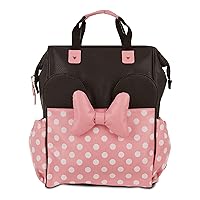 Disney Baby Diaper Bag, Minnie Mouse Big Bow, Backpack