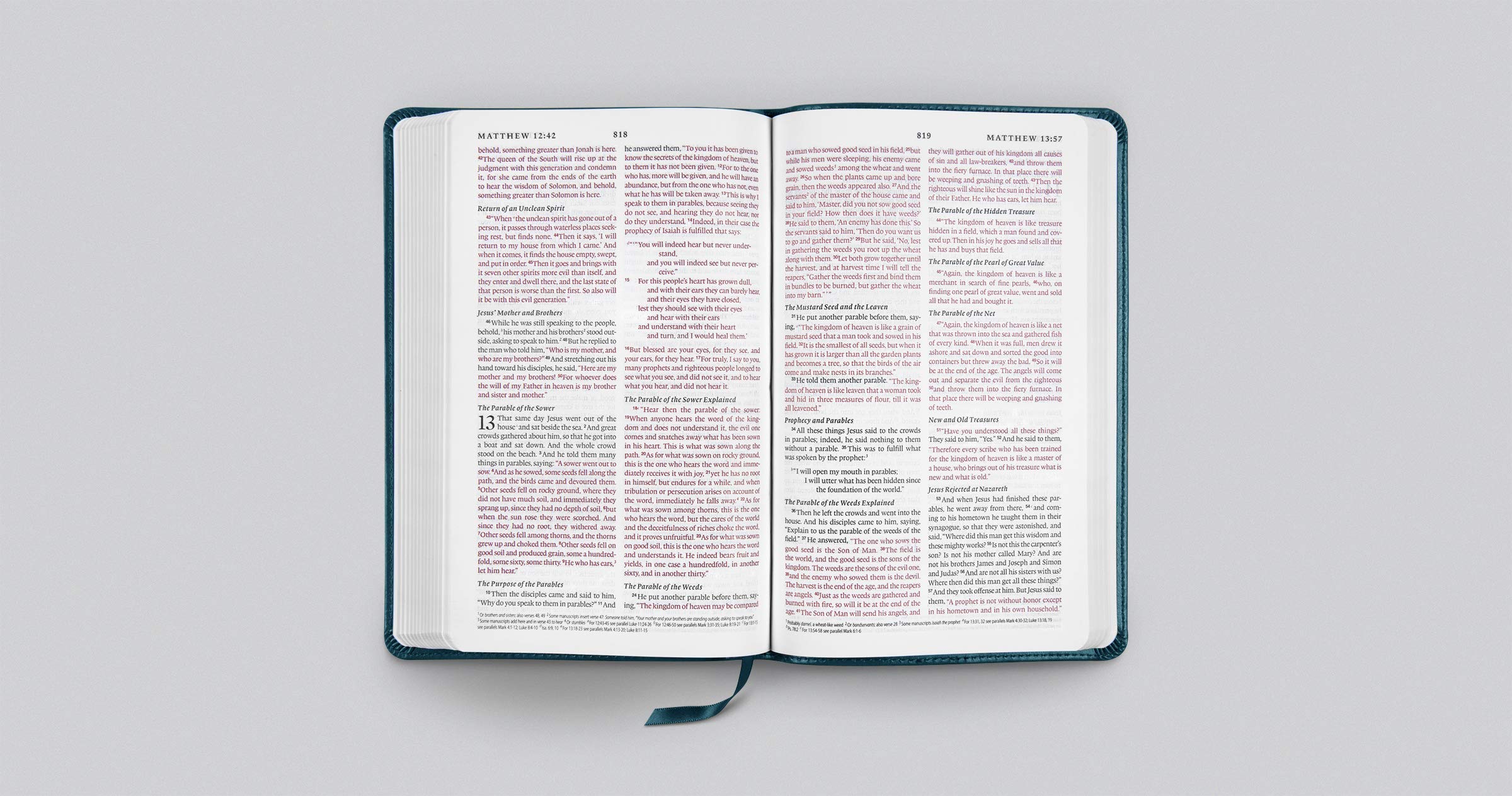 ESV Thinline Bible (TruTone, Deep Teal, Rotunda Design)