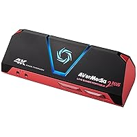 AVerMedia GC513 Live Gamer Portable 2 Plus - 4K Pass-Through Capture Card for Game Streaming, Full HD 1080p60 Recording & Content Creation on Windows 11 and MacOS 10.13 or Later