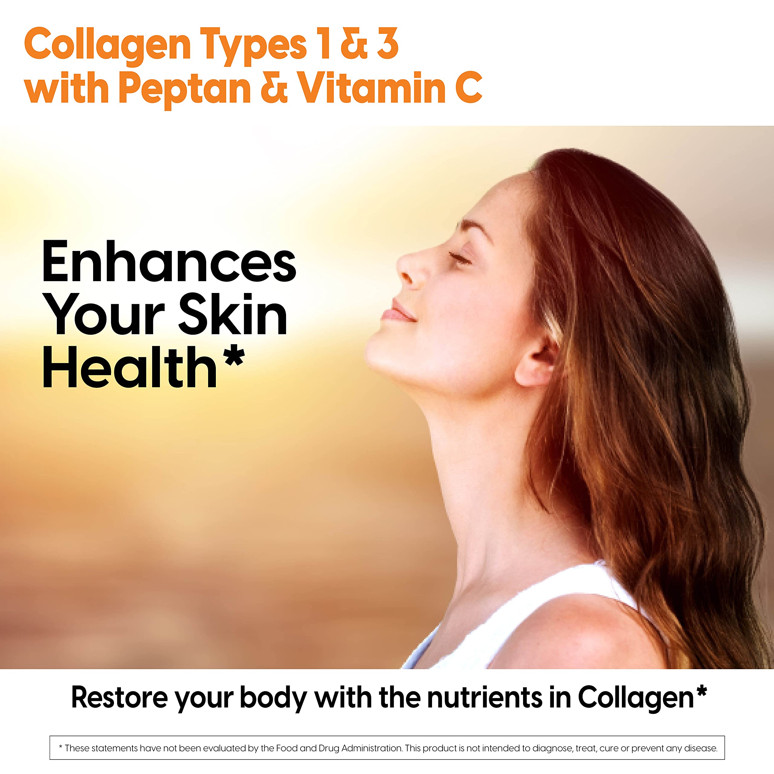 Doctor's Best Collagen Types 1 & 3 with Vitamin C, Non-GMO, Gluten Free, Soy Free, Supports Hair, Skin, Nails, Tendons & Bones, 500 mg, 240 Caps (DRB-00263)
