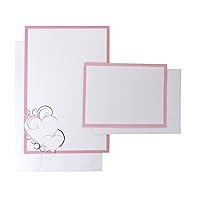 WILTON 50-Count Invitation Kit - Pink Bubble Heart 1008-1618