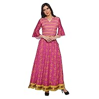 Dresses For Women Printed Ethnic Wear Skirt And Crop Top Set For Girls